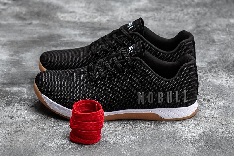 Black Nobull Gum Men's Trainers | CA R1528V